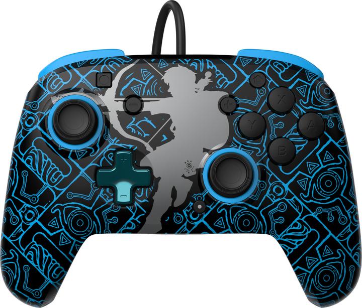 Image du produit PDP Ensemble avec manette REMATCH GLOW et étui de voyage GLOW : Sheikah Shoot, Pour Nintendo Switch, Nin (Switch OLED, Switch)