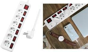 Actual product image LogiLink 6x CEE 7/3 (6 x, CEE 7/3, 1.50 m)