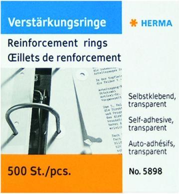 Actual product image Herma Verstärkungsringe