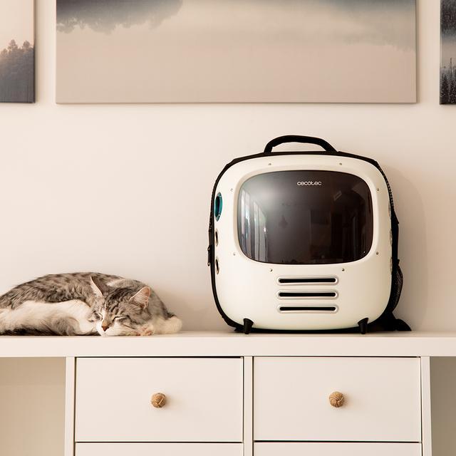 Image du produit Cecotec Pumpa1800 Travel Fan Backpack Pet Carrier (en anglais) (Chien, Chat, Respirant, Réflecteurs)