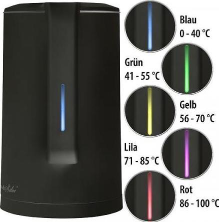 Immagine prodotto Rosenstein & Söhne Bollitore d'acqua di design, selezione della temperatura, funzione keep-warm, 2.200 watt, 1,5 l (1.50 l)