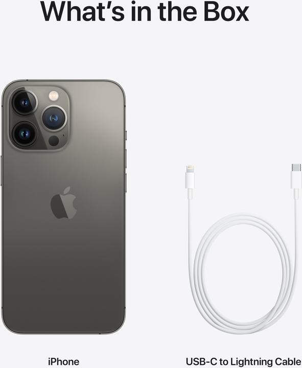 Actual product image Apple iPhone 13 Pro (256 GB, Graphites, 6.10", SIM + eSIM, 12 Mpx, 5G)