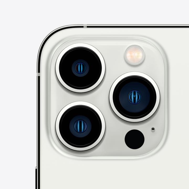 Produktbild Apple iPhone 13 Pro (128 GB, Silver, 6.10", SIM + eSIM, 12 Mpx, 5G)
