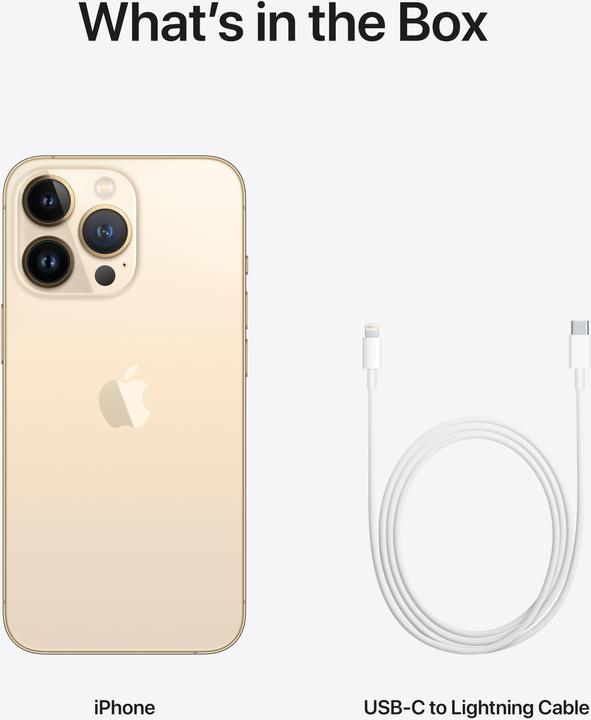 Actual product image Apple iPhone 13 Pro (128 GB, Gold, 6.10", SIM + eSIM, 12 Mpx, 5G)