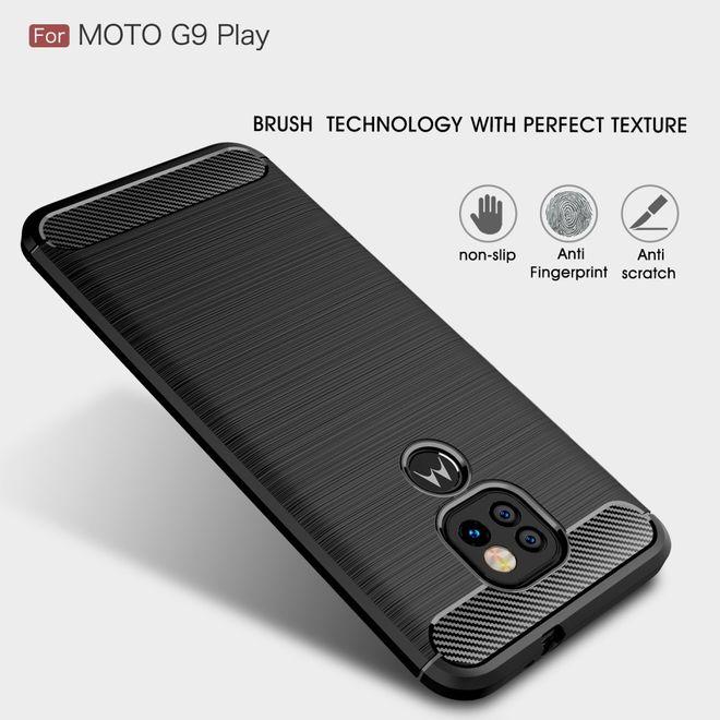 Immagine prodotto MU Style Serie Softcase in fibra di carbonio TPU (Motorola Moto G9 Play)