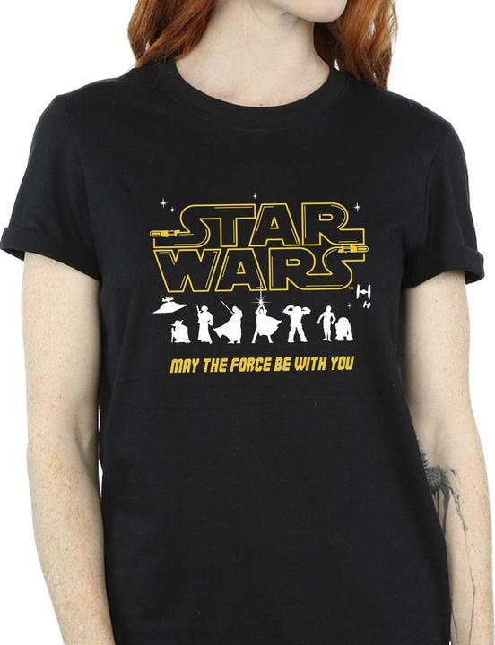 Immagine prodotto Star Wars Silhouettes Force Maglietta Ampia Donna (5XL)