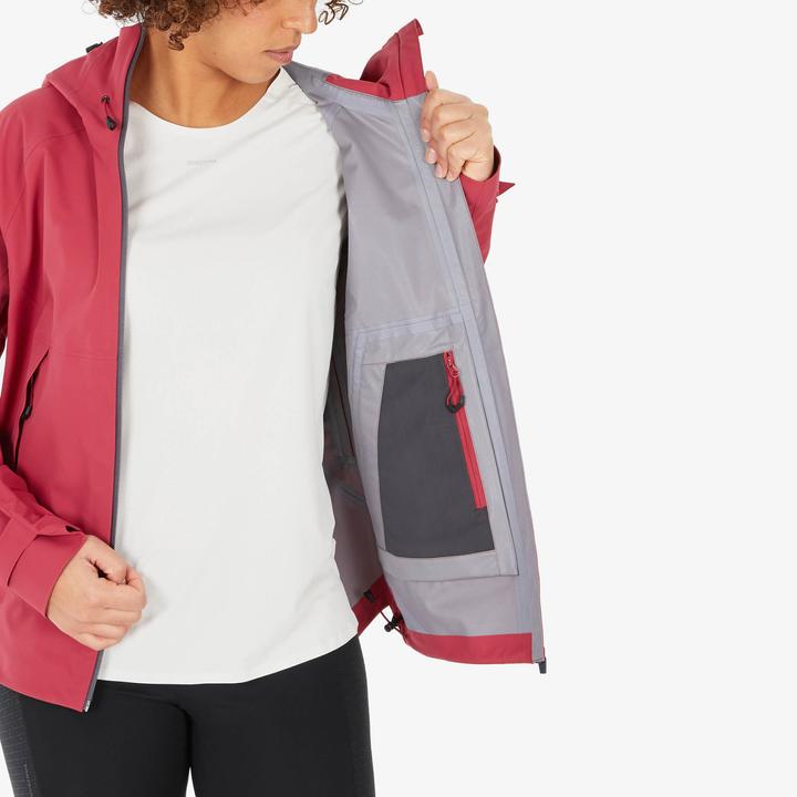 Immagine prodotto Quechua Giacca da trekking da donna impermeabile per escursioni in montagna - MH500 rosa (XL)