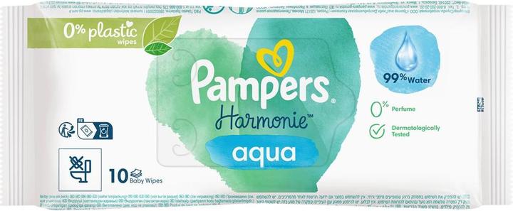Actual product image Pampers Harmonie Aqua (10 Piece)