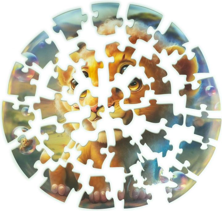 Immagine prodotto Unidragon Bubblezz lion (30 pezzi) - puzzle in legno per bambini (30 pezzi)