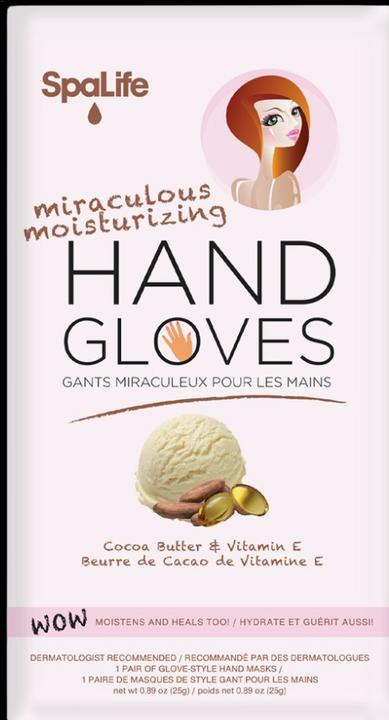 Actual product image SpaLife Moisturising gloves with cocoa butter & vitamin E