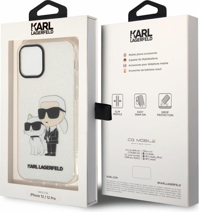 Image du produit Karl Lagerfeld iPhone 12/12 Pro IML Glitter Karl et Choupette NFT Case (Apple iPhone 12, Apple iPhone 12 Pro)