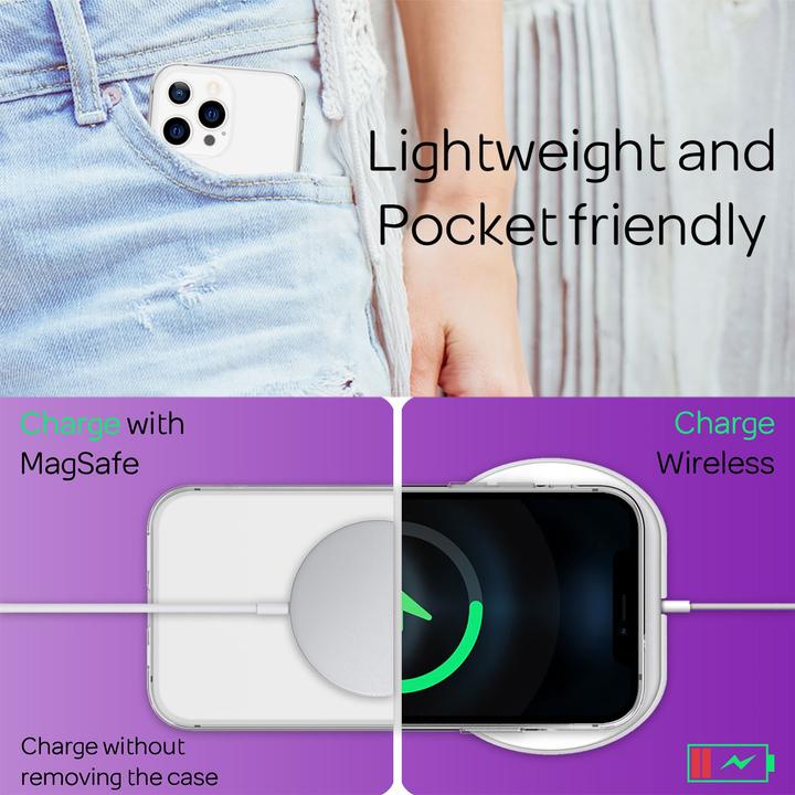 Produktbild Nalia Klare Silikon Handyhülle (Apple iPhone 13 Pro)