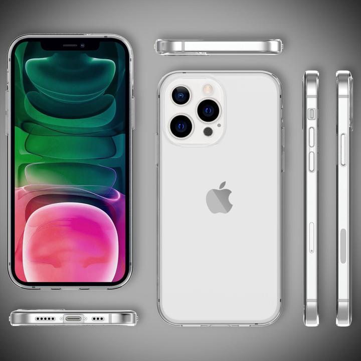 Produktbild Nalia Klare Silikon Handyhülle (Apple iPhone 13 Pro)