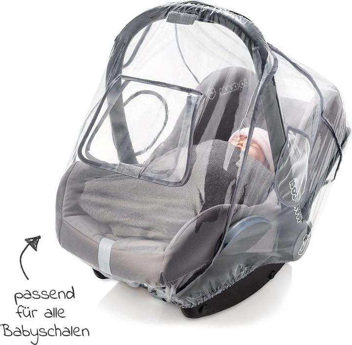 Image du produit Zamboo Housse de pluie et moustiquaire pour siège auto pour bébé Housse de pluie universelle pour siège