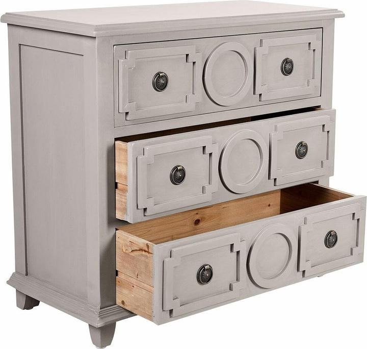 Produktbild Loberon Kommode Bethonvilliers grau/braun (80 x 90 x 40 cm)