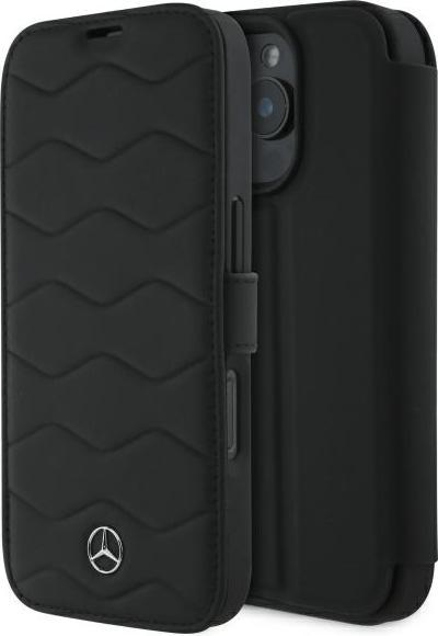Produktbild Mercedes MEHCP16X23RWRSK iPhone 16 Pro Max 6.9" czarny/black hardcase MB Waves Leather (Apple iPhone 16 Pro Max)