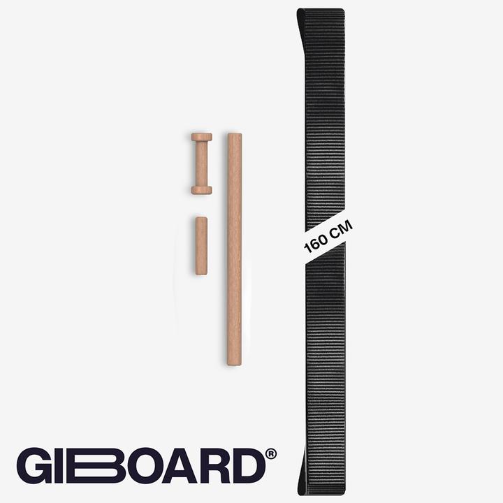 Gibbon Giboard Webbing Pure Black (1.60 m)