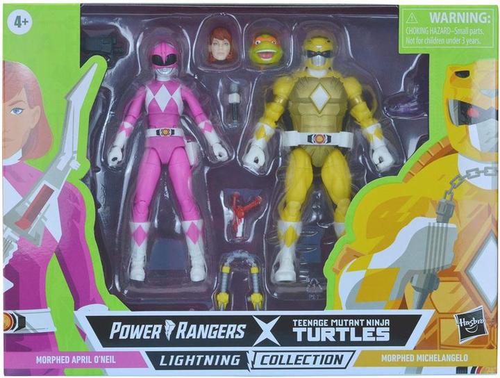Image du produit Hasbro Power Rangers x TMNT Lightning Collection Figurines 2022 Morphed April O¬¥Neil & Michelangel