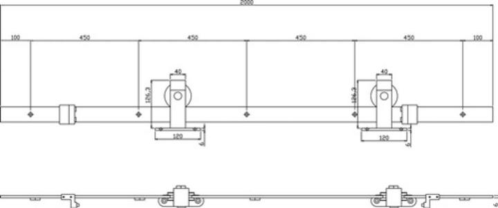 Immagine prodotto Intersteel Sistema scorrevole 450100