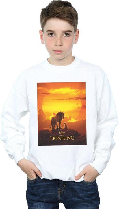 Actual product image Disney Boys The Lion King Movie Sunset Poster Sweatshirt (152, 158)