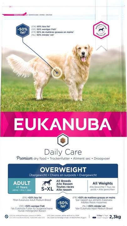 Eukanuba Euk DailyCare Sovrappeso, Sterilizzato 2,3kg (Adulto, 2300 g)