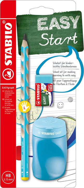 Actual product image STABILO School set EASYgraph, for left-handers, blue (3.15 mm, HB, 1 x)