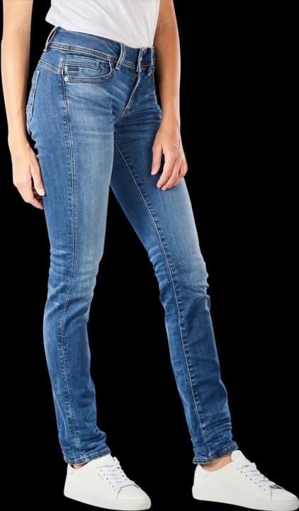 Immagine prodotto G-Star Midge Zip Mid Straight Jeans medio indaco invecchiato (W31/L36)