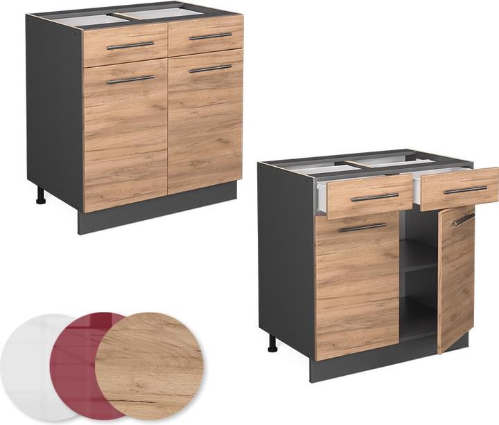 Actual product image Vicco Küchenunterschrank Fame-Line (80 x 82 x 52 cm)