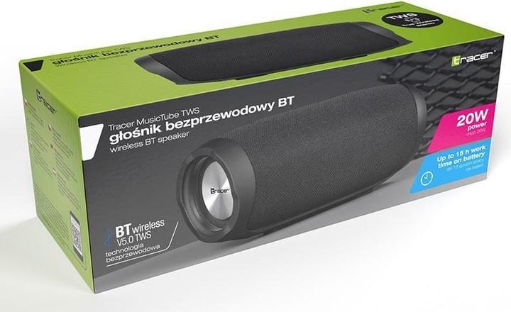 Immagine prodotto Tracer Altoparlante MusicTube nero (15 h, Batteria ricaricabile)