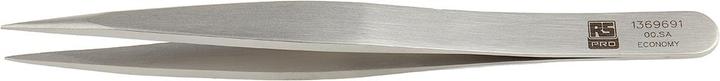 Actual product image Rs Pro Stainless Steel Tweezers Acid Resistant, Flat Tip, 120 mm