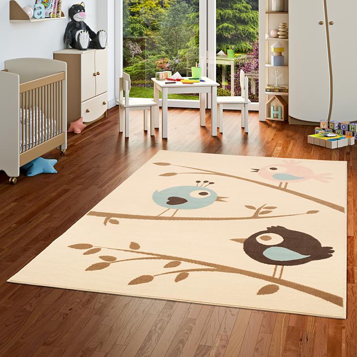 Produktbild Pergamon Kinderteppich Trendline Vögel (185 x 270 cm)