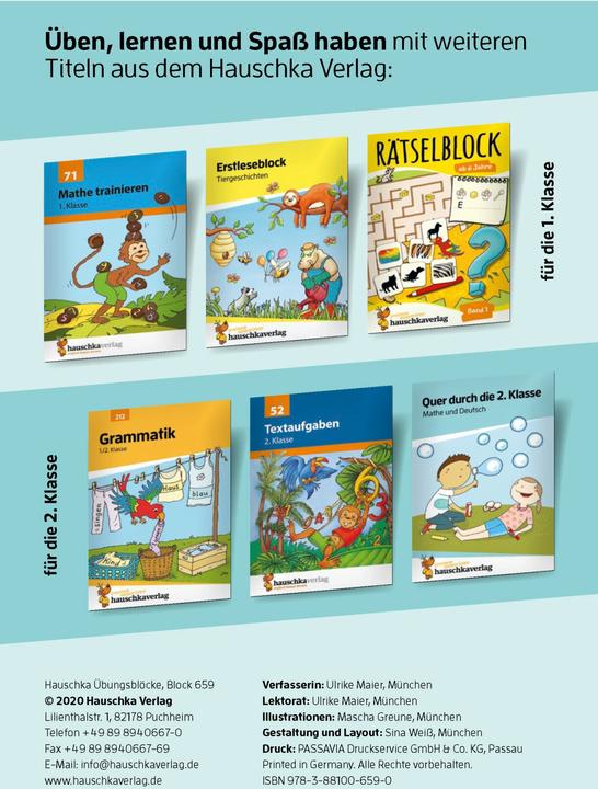 Actual product image Quer durch die 1. Klasse, Richtig schreiben - A5-Übungsblock (German, Ulrike Maier, Masha Greune, 2022)
