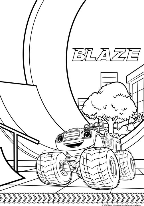 Actual product image Panini Blaze and the monster machines: super sticker and colouring fun