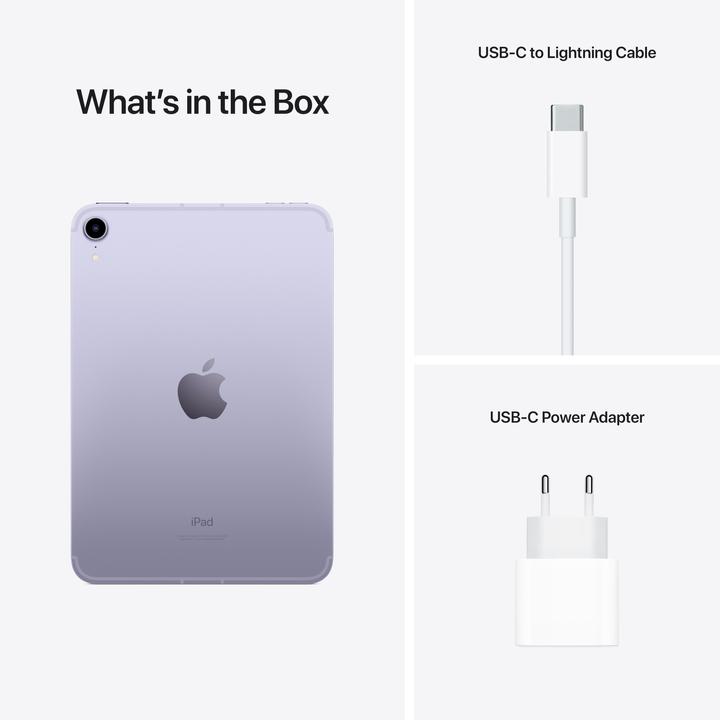 Productafbeelding Apple iPad mini 2021 (6e generatie) (5G, 8.30", 256 GB, Paars)