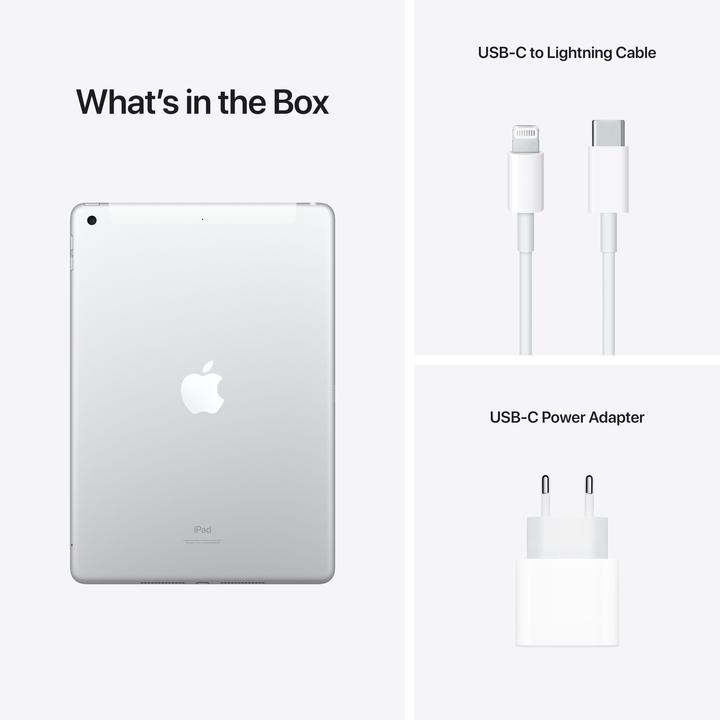 Image du produit Apple iPad 2021 (9. Gen) (4G, 10.20", 256 Go, Silver)
