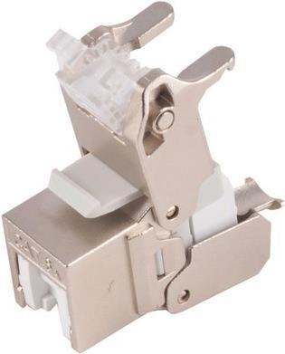 Actual product image Shiverpeaks S/CONN maximum connectivity network adapter keystone cat.6A, STP, ClampFix, tool-free