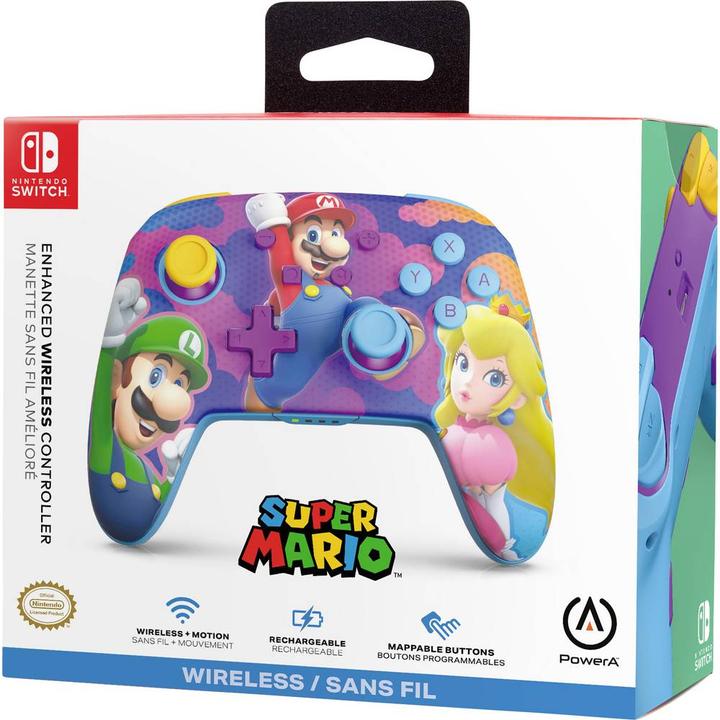 Produktbild PowerA Enhanced Wireless Controller - Colour Splash Heroes (Switch OLED, Switch Lite, Switch)