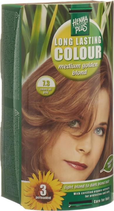 Produktbild Hennaplus Long Lasting Colour (7.3 Mittel Goldblond)