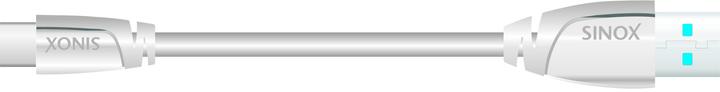Immagine prodotto Sinox i-Media - Cavo USB - da USB tipo A (maschio) a USB-C (maschio) reversibile - USB 3.0 - 1 m - bianco