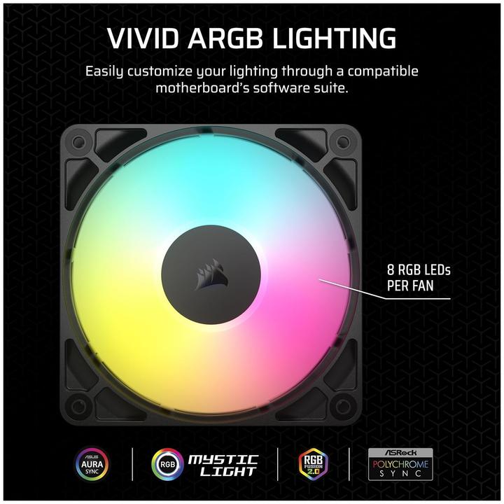 Actual product image Corsair RS120 (120 mm, 3 x)