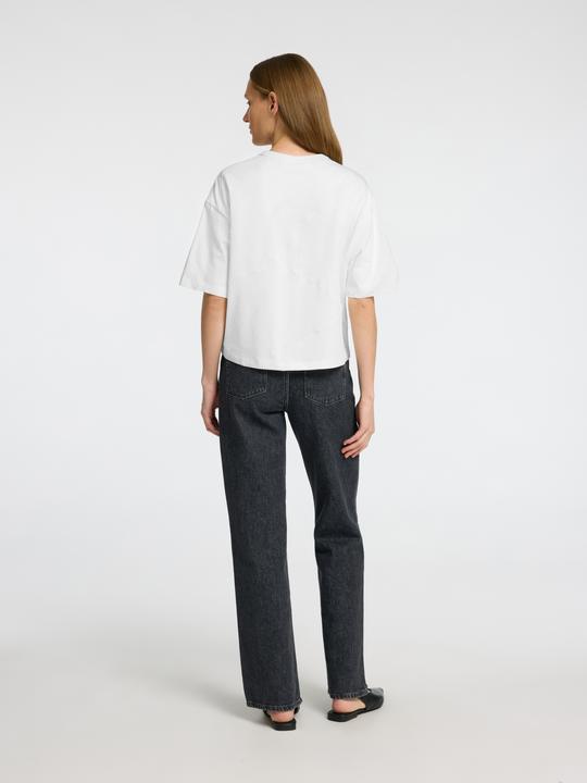 Actual product image Selected Femme Besticktes Crop-T-Shirt (XL)