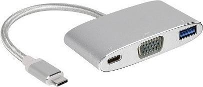 Produktbild Innergie USB-C zu (USB 3.0, USB Typ-C, VGA, 20 cm)