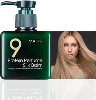 Masi 9 Conditioning Balm Hydrating Smoothing Moisture Fibroin Protein Hair Essence Silk Balm 6.08floz - A (180 ml)