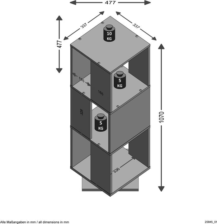 Produktbild FMD Möbel Hauke (34 x 34 x 108 cm)