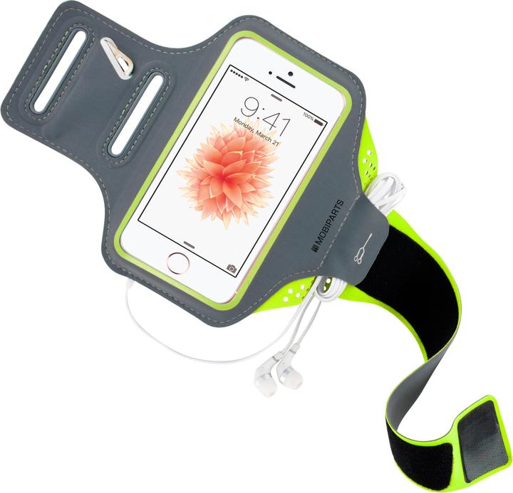 Produktbild Mobiparts Comfort Fit Sport Armband Apple iPhone 5/5S/SE Neon Green