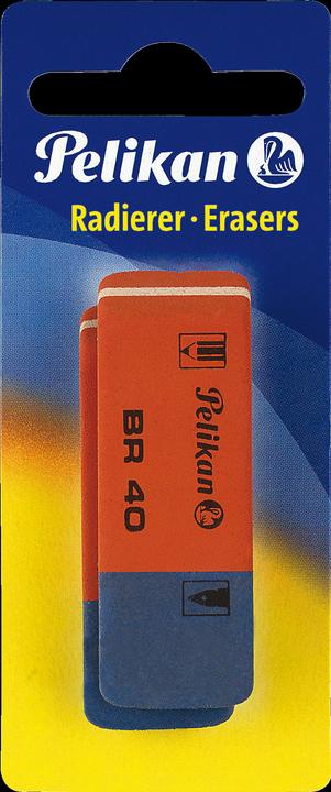 Produktbild Pelikan Radierer BR40/2, 58 x 8 x 20 mm, Blister mit 2 Stück