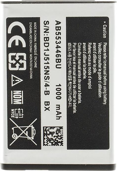 Samsung AB553446BU Battery for Li-Ion 1000mAh (OEM)