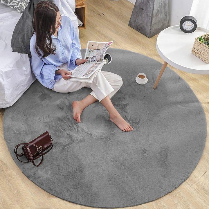 Immagine prodotto Strado Tappeto rotondo Rabbit 80x80 Argento (grigio chiaro) universale (80 x 80 cm)