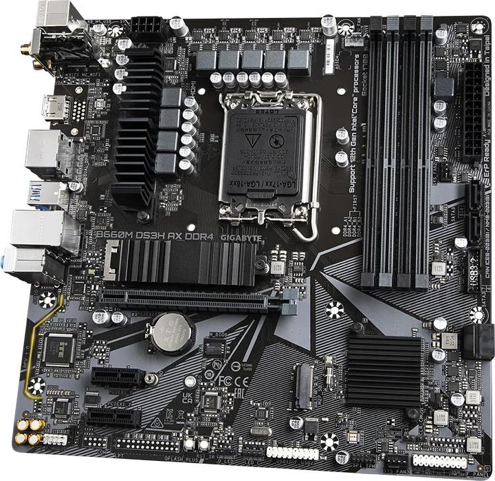 Image du produit Gigabyte MB DS3H AX DDR4 B660,S1700,mATX,Intel (LGA 1700, Intel B660, mATX)