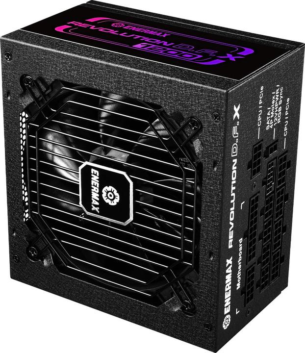 Produktbild Enermax Revolution D.F. X ARGB ATX3.0 PCI-e 5.0 Gaming PC Netzteil 1200W 80Plus Gold Vollmodular 2X (1200 W)